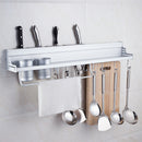 Wall Mounted Pot Pan Rack Multifunctional Kitchen Bookshelf Storage Rack wi
