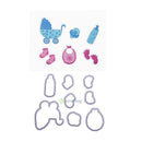 Silicone Clear Baby Stamp Metal Cutting Dies Stencil Frame Scrapbook Album Gift