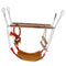 Bird Parrot Cage Hammock Cockatiel Toys Ladder Hanging Swing Chew Bridge
