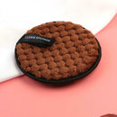 Fiber Makeup Remover Pad Reusable Face Cleaning Sponge Cosmetic Puff (Brown A