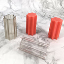 Transparent Plastic Candle Molds, Seven