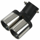 Universal Car Vehicle Exhaust Muffler Steel Tail Pipe:Bending Double Tube(s L9D6