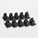10x Adjustable Self-Adhesive Wire Cable Ties Mounts Clamp Clip Organizer Hol.AU