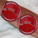 2PCS for Ford Mustang Red Carbon Fiber Car Interior Central Air Conditioner