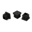12 Pcs 15mm x 15mm Plastic Square Caps Tube Pipe Inserts End Blanking