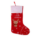 Christmas Stockings Elk Socks Santa Claus Candy Gifts Hang Bag Sock Decor