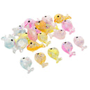 Glitter Dolphin Decorative Flatback Cabochons Embellishment Slime Charm 20pc
