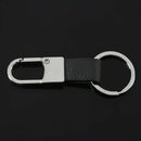 New Fashion Black Leather Strap Keyring Keychain Key Chain Ring Key Fob Y9W7