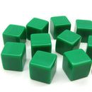 10Pcs 16MM Blank Dice Paintless Plain Poker Dice Chess Teaching Dice@