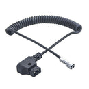 D-Tap To 2 Pin Female Plug Spring Power Cable Cord For BMPCC 4K Camera