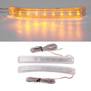 2Pcs Universal Soft Amber 9 SMD12V LED Car Rearview Mirror Indicator Lamp Li OZ