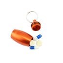 2X Waterproof Aluminum Alloy Pill Case Pill Box Pill Holder Bottle w/ Ke YLY