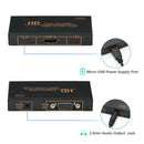 Home Portable Active 1080P Female HDMI To VGA Male Converter Adapter For Laptop