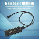 Multi 10 RGB Sync HUB Motherboard RGB Extension Cable Splitter for GIGABYTE AURA
