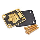 Practical Golden Zinc Alloy Tiger Pattern Neck Plate Gasket Set for Electric