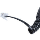 Replacement RJ9 4P4C Plug Coiled Stretchy Telephone Handsets Cable Line Bla R3P1