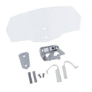 Motorcycle Clip On Windshield Wind Screen Deflector Extension Spoiler ,Clear