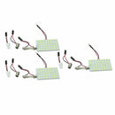 3 sets DC12V T10 BA9S Festoon Socket 5630 SMD 48 LED Panel Bulb Lamp White ZYY