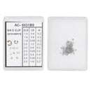 90PCS of 9 Sizes Chronograph Watch Pusher Button C-clip E Clip Circlip Ring