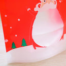 50Pcs Christmas Gift Bag Nougat Cookies Packaging Zipper Closure Bag Baking