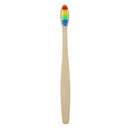 10PCS Environmentally Wood Rainbow Toothbrush Bamboo ToothBrush Bamboo Fibr