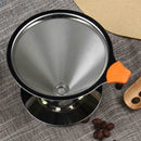 Stainless Steel Coffee Dripper Filter Double Layer Tea Strainer Kitchenware