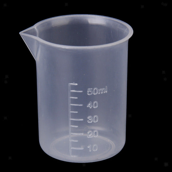 4 Pcs Food Grade Plastic Clear Graduated Measuring Cup Beaker Jug Container for