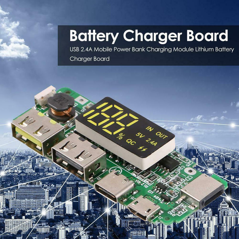 USB Mobile Power Bank Charging Module Lithium Battery Charger Board (1pc) A