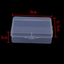 9cm*6.5cm*3cm Transparent Plastic Storage Box Clear Square Multipurpose FE JR