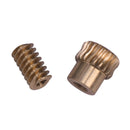 2Pcs 0.5 Modulus Small Reduction Ratio Of 1:10 Motor Output Copper Worm Whe