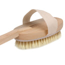 Natural Long Wood Bristle Body Brush Massager Bath Shower Back Spa Scrubber A