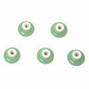 5 x Round Ceramic Kitchen Cabinet Handles Pull Buttons pull handle(Green) S7T8