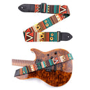 Leather Guitar Strap Adjustable Belt Musical Instrument Part (Ethnic Style)