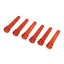 6pcs Red Wood Acoustic Bridge Pins for 6 String Guitar Replacement
