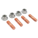 4 Set M10 x 1.50mm Stud and Nut Kit Stainless Steel Grade 8 Hex Nuts T3 T4 T5
