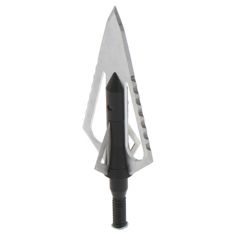 100 Grain Arrowhead Tip Point Telflon Surface Treatment Broadhead Arrow B JR