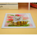 Lovely Dog 5D Diamond Cardboard Painting DIY Needlework Cross Stitch Set
