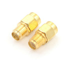 2 Pieces RF SMA Connector RP SMA Female to SMA Male Plug Connector Adapter ME