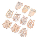 Sewing scrapbooking accessories mix natural owl shape wooden crafts handmade â„–[