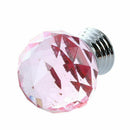 1Pc Acrylic Drawer/Cabinet/Bin/Door/Cupboard Pull Knob---Pink