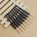 8Pcs / set Black Knitting Needles Plastic Handle Crochet hooks for Knit DIY