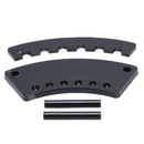Office Desk Black Plastic 6 Position Pen Pencil Holder Stand Y1A5
