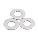 M2.5x6mmx0.5mm Stainless Steel Round Flat Washer for Bolt Screw 100Pcs M9P4