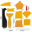 17 Pieces Caulking Tool Kit Silicone Sealant Finishing Tool Grout Scraper C W2U7
