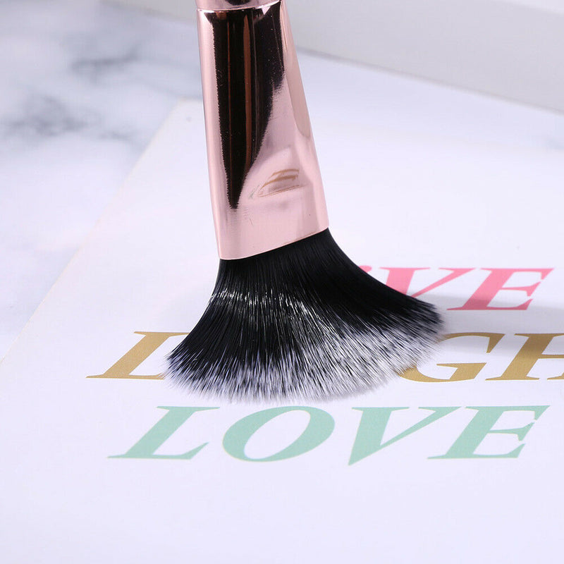 Foundation Brush Flat Concealer Blender Makeup Brush Cosmetic Tool (White) A