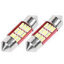 2x Universal Festoon Car LED Dome Lamp Bulbs 31mm SMD 4041 Interior Map Light
