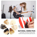 Natural Horn Guitar Picks Acoustic Folk Bass Plectrum Thickness 0.8-1.2mm