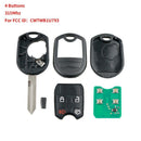 Car Smart Remote Key 4 Buttons Car Key Fob Fit for 2010 2011 2012 2013 2014