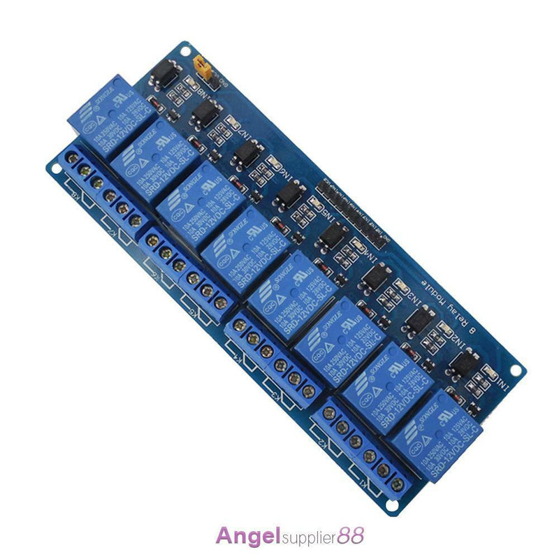 8-Channel 12V Relay Shield Module Board for Arduino UNO 2560 1280 ARM PIC AVR