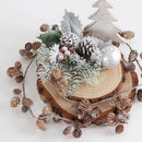 200 Pieces Thanksgiving Rustic Mini Brown Pine Cones in Bulk - Christmas Na